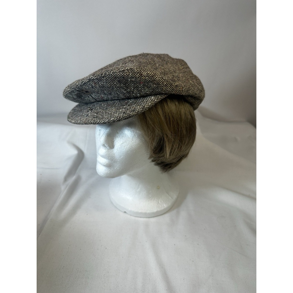 Vintage TOTES Rain Rolls Right Off Newsboy HAT Cabbie CAP Size L made in USA